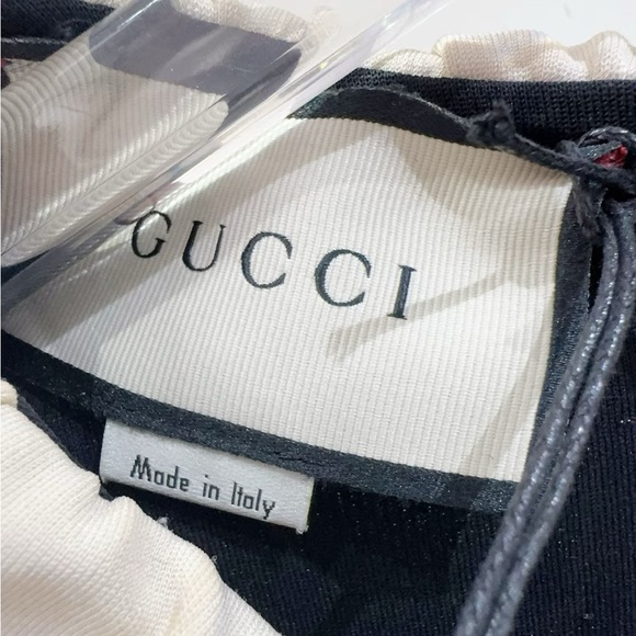 ❌sold❌🚩steal authentic Gucci Black and Cream Ruffle Dress - Picture 5 of 6